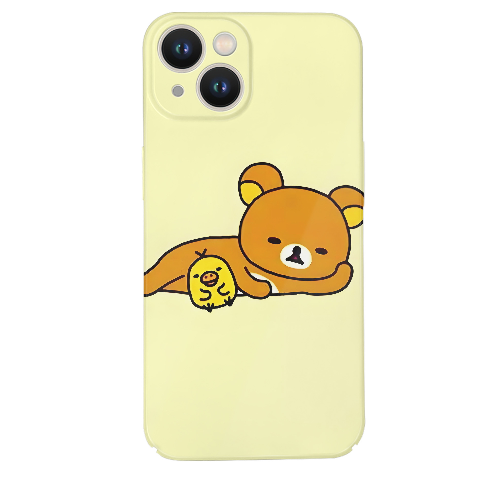 （画像用） リラックマ リラックマ キイロイトリ Rilakkuma Korilakkuma Kiiroitori 【iPhone 14シリーズ対応】ハードケース